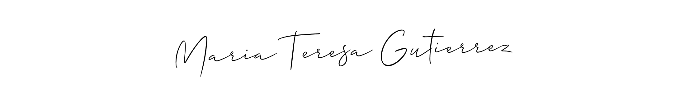 Also we have Maria Teresa Gutierrez name is the best signature style. Create professional handwritten signature collection using Allison_Script autograph style. Maria Teresa Gutierrez signature style 2 images and pictures png