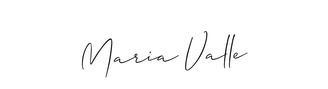 How to make Maria Valle signature? Allison_Script is a professional autograph style. Create handwritten signature for Maria Valle name. Maria Valle signature style 2 images and pictures png