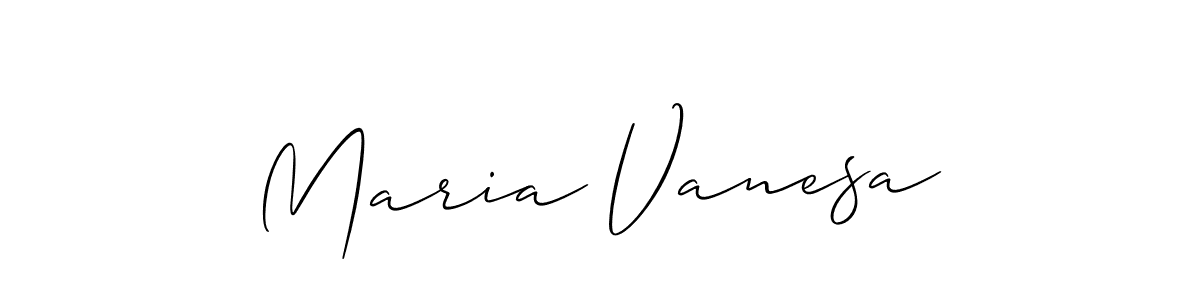 Design your own signature with our free online signature maker. With this signature software, you can create a handwritten (Allison_Script) signature for name Maria Vanesa. Maria Vanesa signature style 2 images and pictures png