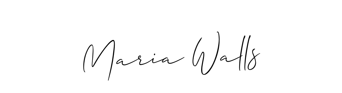 Make a beautiful signature design for name Maria Walls. Use this online signature maker to create a handwritten signature for free. Maria Walls signature style 2 images and pictures png