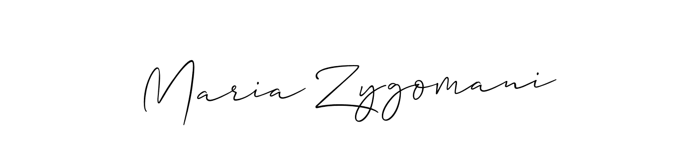 Allison_Script is a professional signature style that is perfect for those who want to add a touch of class to their signature. It is also a great choice for those who want to make their signature more unique. Get Maria Zygomani name to fancy signature for free. Maria Zygomani signature style 2 images and pictures png