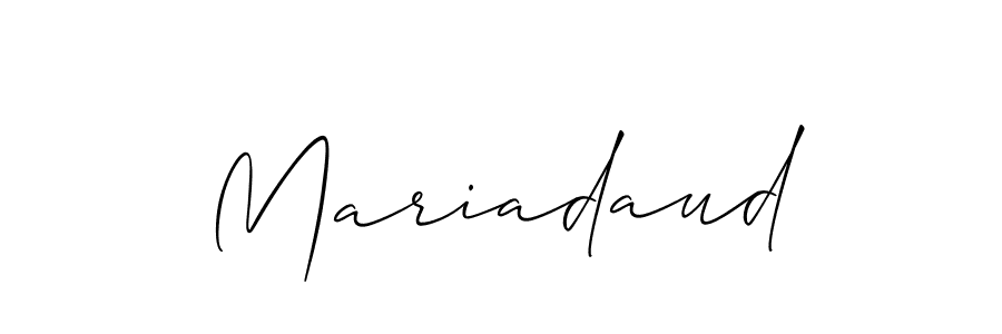 Also we have Mariadaud name is the best signature style. Create professional handwritten signature collection using Allison_Script autograph style. Mariadaud signature style 2 images and pictures png