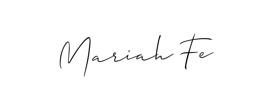 if you are searching for the best signature style for your name Mariah Fe. so please give up your signature search. here we have designed multiple signature styles  using Allison_Script. Mariah Fe signature style 2 images and pictures png