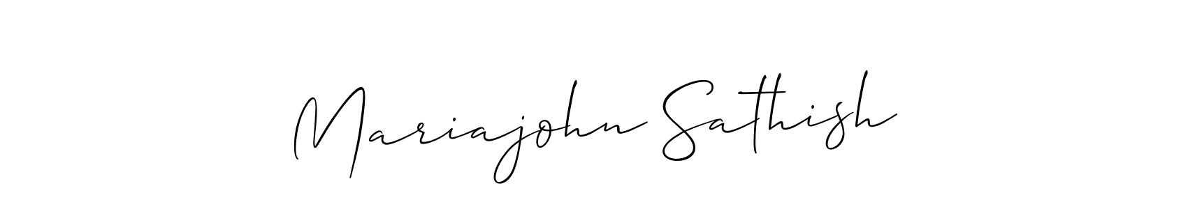 Here are the top 10 professional signature styles for the name Mariajohn Sathish. These are the best autograph styles you can use for your name. Mariajohn Sathish signature style 2 images and pictures png