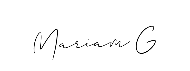 Make a beautiful signature design for name Mariam G. Use this online signature maker to create a handwritten signature for free. Mariam G signature style 2 images and pictures png