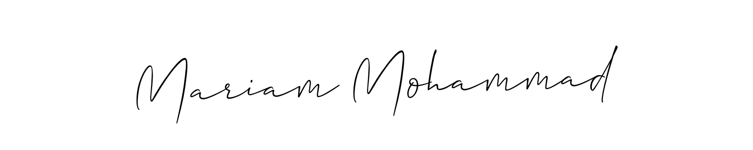 How to Draw Mariam Mohammad signature style? Allison_Script is a latest design signature styles for name Mariam Mohammad. Mariam Mohammad signature style 2 images and pictures png