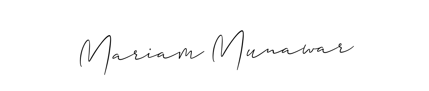 Mariam Munawar stylish signature style. Best Handwritten Sign (Allison_Script) for my name. Handwritten Signature Collection Ideas for my name Mariam Munawar. Mariam Munawar signature style 2 images and pictures png
