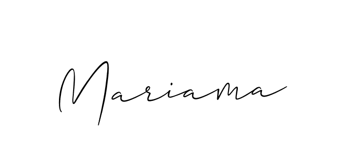 Also You can easily find your signature by using the search form. We will create Mariama name handwritten signature images for you free of cost using Allison_Script sign style. Mariama signature style 2 images and pictures png