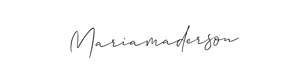 Similarly Allison_Script is the best handwritten signature design. Signature creator online .You can use it as an online autograph creator for name Mariamaderson. Mariamaderson signature style 2 images and pictures png