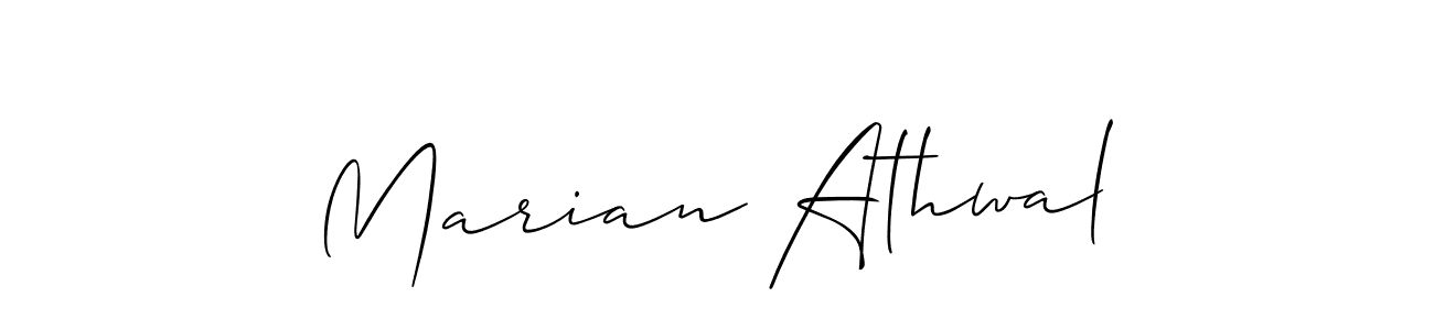 This is the best signature style for the Marian Athwal name. Also you like these signature font (Allison_Script). Mix name signature. Marian Athwal signature style 2 images and pictures png