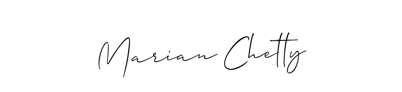 Make a beautiful signature design for name Marian Chetty. Use this online signature maker to create a handwritten signature for free. Marian Chetty signature style 2 images and pictures png