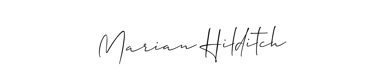 Best and Professional Signature Style for Marian Hilditch. Allison_Script Best Signature Style Collection. Marian Hilditch signature style 2 images and pictures png