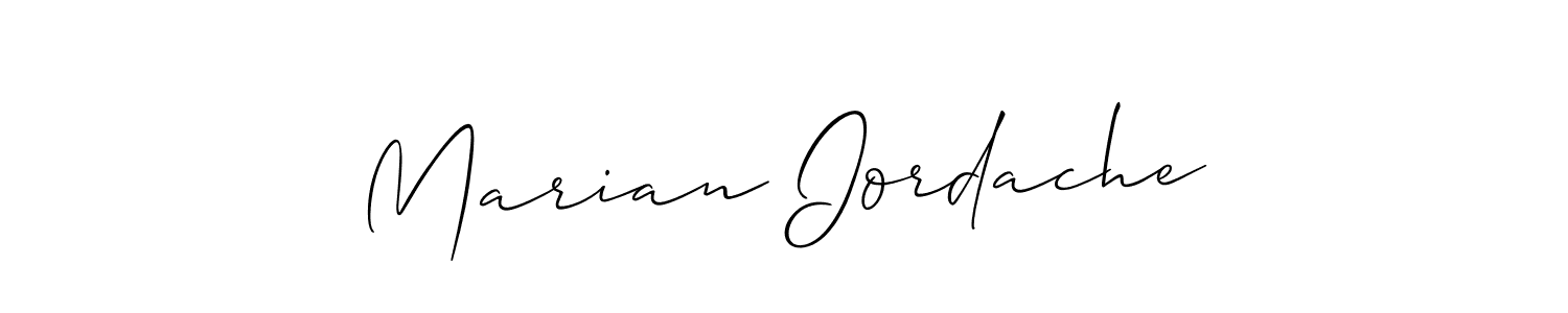 Allison_Script is a professional signature style that is perfect for those who want to add a touch of class to their signature. It is also a great choice for those who want to make their signature more unique. Get Marian Iordache name to fancy signature for free. Marian Iordache signature style 2 images and pictures png