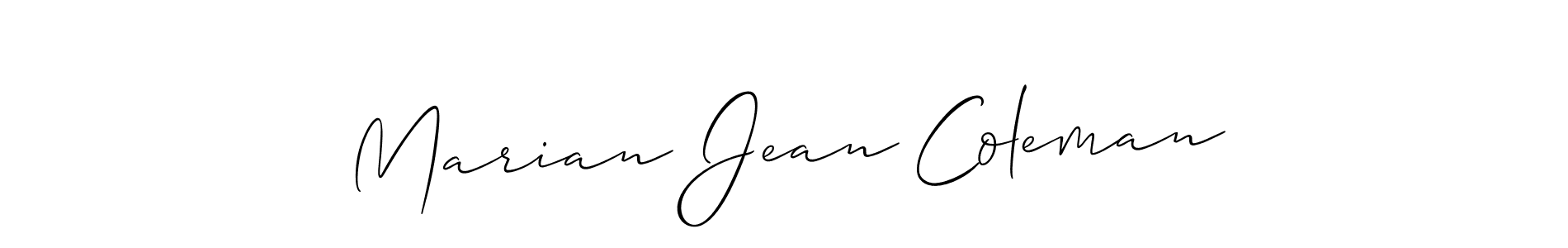 You can use this online signature creator to create a handwritten signature for the name Marian Jean Coleman. This is the best online autograph maker. Marian Jean Coleman signature style 2 images and pictures png