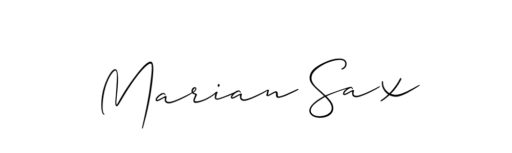 Also You can easily find your signature by using the search form. We will create Marian Sax name handwritten signature images for you free of cost using Allison_Script sign style. Marian Sax signature style 2 images and pictures png