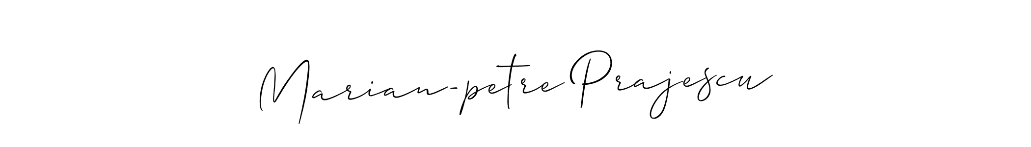 Also we have Marian-petre Prajescu name is the best signature style. Create professional handwritten signature collection using Allison_Script autograph style. Marian-petre Prajescu signature style 2 images and pictures png