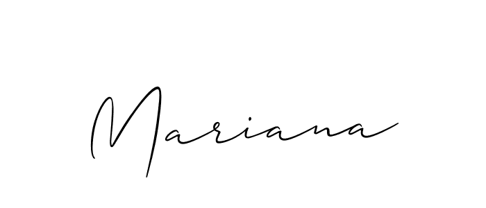 Allison_Script is a professional signature style that is perfect for those who want to add a touch of class to their signature. It is also a great choice for those who want to make their signature more unique. Get Mariana name to fancy signature for free. Mariana signature style 2 images and pictures png