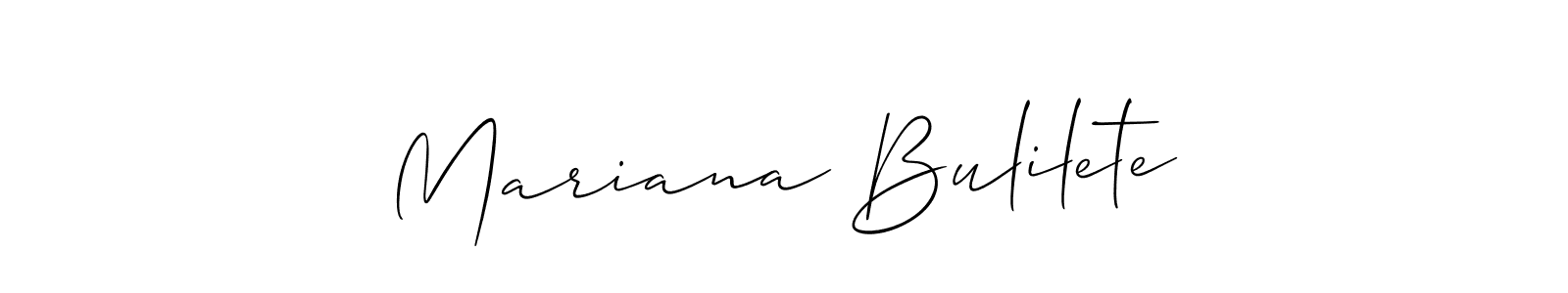 How to make Mariana Bulilete name signature. Use Allison_Script style for creating short signs online. This is the latest handwritten sign. Mariana Bulilete signature style 2 images and pictures png