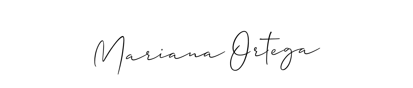 Create a beautiful signature design for name Mariana Ortega. With this signature (Allison_Script) fonts, you can make a handwritten signature for free. Mariana Ortega signature style 2 images and pictures png