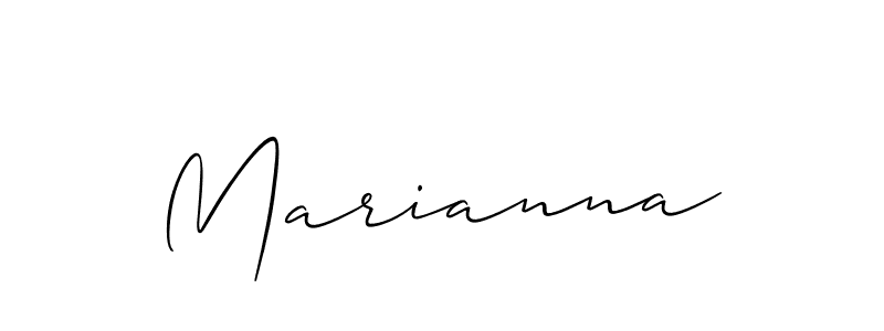 Also we have Marianna name is the best signature style. Create professional handwritten signature collection using Allison_Script autograph style. Marianna signature style 2 images and pictures png