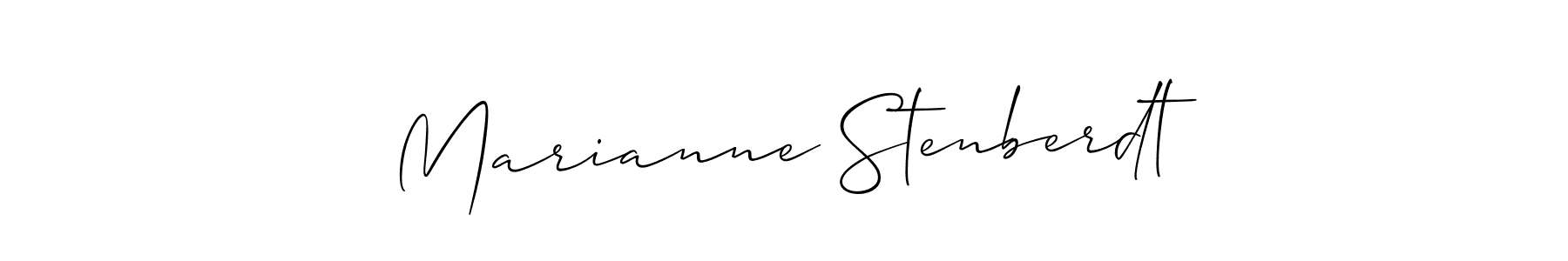 Also we have Marianne Stenberdt name is the best signature style. Create professional handwritten signature collection using Allison_Script autograph style. Marianne Stenberdt signature style 2 images and pictures png