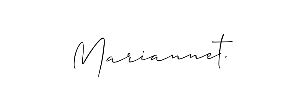 Once you've used our free online signature maker to create your best signature Allison_Script style, it's time to enjoy all of the benefits that Mariannet. name signing documents. Mariannet. signature style 2 images and pictures png