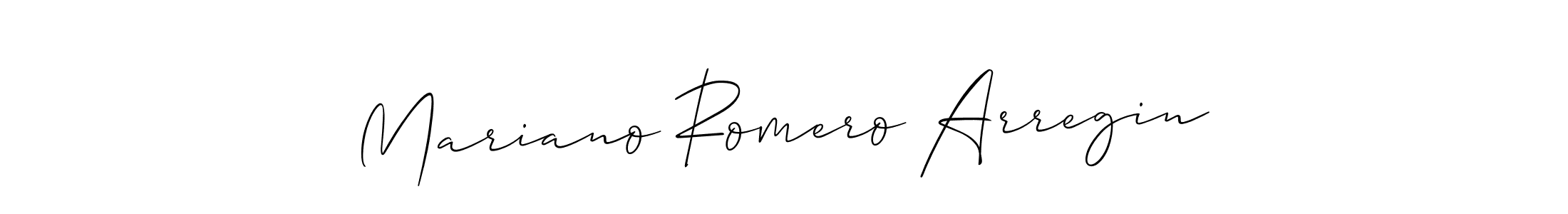 How to Draw Mariano Romero Arregin signature style? Allison_Script is a latest design signature styles for name Mariano Romero Arregin. Mariano Romero Arregin signature style 2 images and pictures png
