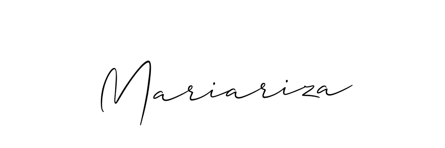 if you are searching for the best signature style for your name Mariariza. so please give up your signature search. here we have designed multiple signature styles  using Allison_Script. Mariariza signature style 2 images and pictures png