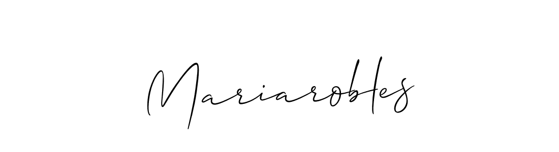Make a beautiful signature design for name Mariarobles. Use this online signature maker to create a handwritten signature for free. Mariarobles signature style 2 images and pictures png