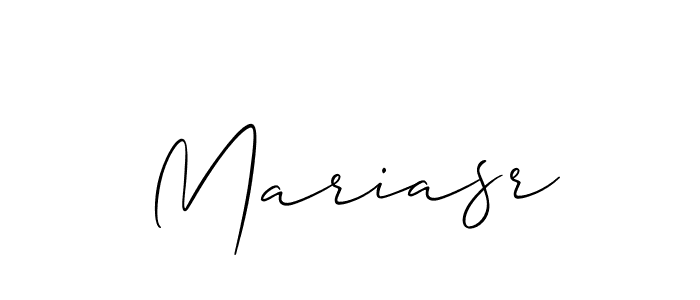 How to make Mariasr signature? Allison_Script is a professional autograph style. Create handwritten signature for Mariasr name. Mariasr signature style 2 images and pictures png