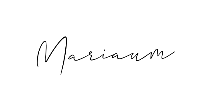 Also You can easily find your signature by using the search form. We will create Mariaum name handwritten signature images for you free of cost using Allison_Script sign style. Mariaum signature style 2 images and pictures png