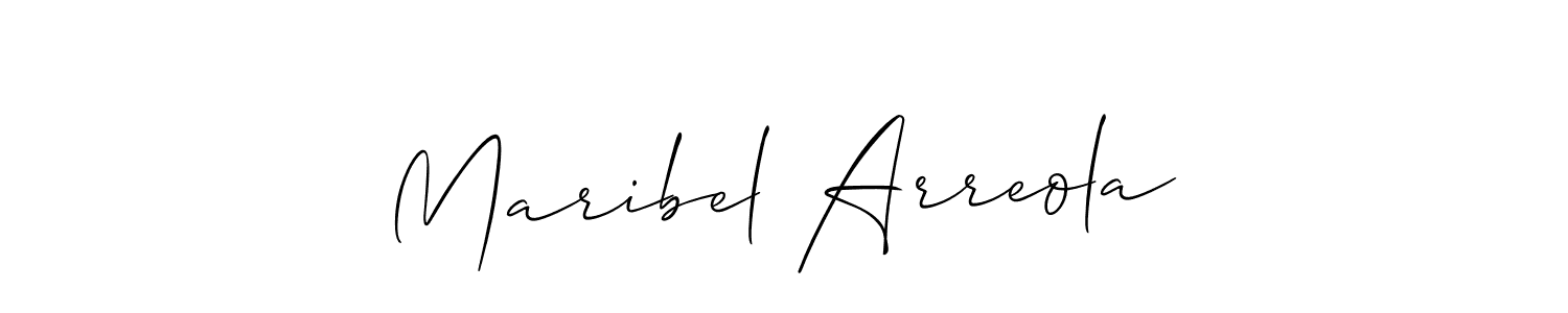 Also we have Maribel Arreola name is the best signature style. Create professional handwritten signature collection using Allison_Script autograph style. Maribel Arreola signature style 2 images and pictures png