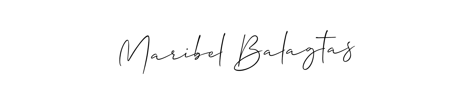 Create a beautiful signature design for name Maribel Balagtas. With this signature (Allison_Script) fonts, you can make a handwritten signature for free. Maribel Balagtas signature style 2 images and pictures png