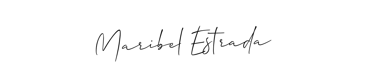 Also we have Maribel Estrada name is the best signature style. Create professional handwritten signature collection using Allison_Script autograph style. Maribel Estrada signature style 2 images and pictures png