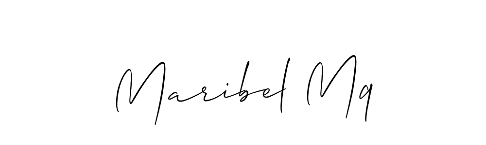 Allison_Script is a professional signature style that is perfect for those who want to add a touch of class to their signature. It is also a great choice for those who want to make their signature more unique. Get Maribel Mq name to fancy signature for free. Maribel Mq signature style 2 images and pictures png