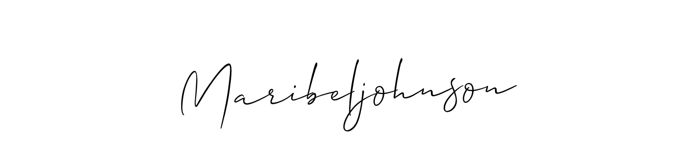 Make a beautiful signature design for name Maribeljohnson. Use this online signature maker to create a handwritten signature for free. Maribeljohnson signature style 2 images and pictures png