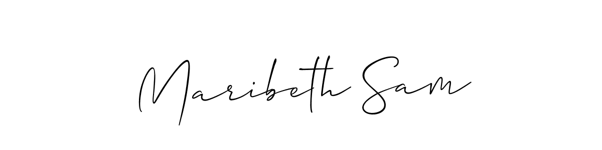 Also we have Maribeth Sam name is the best signature style. Create professional handwritten signature collection using Allison_Script autograph style. Maribeth Sam signature style 2 images and pictures png