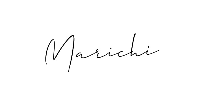 Also we have Marichi name is the best signature style. Create professional handwritten signature collection using Allison_Script autograph style. Marichi signature style 2 images and pictures png