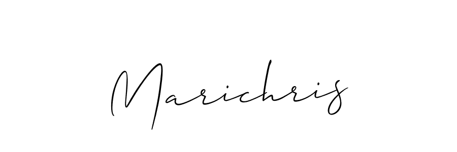 How to make Marichris signature? Allison_Script is a professional autograph style. Create handwritten signature for Marichris name. Marichris signature style 2 images and pictures png