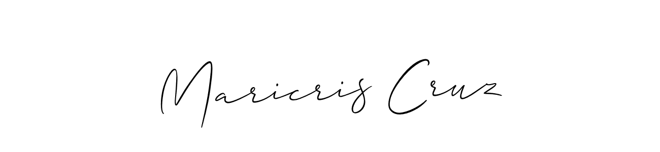 Also we have Maricris Cruz name is the best signature style. Create professional handwritten signature collection using Allison_Script autograph style. Maricris Cruz signature style 2 images and pictures png