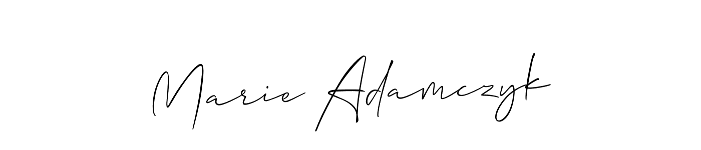 Also You can easily find your signature by using the search form. We will create Marie Adamczyk name handwritten signature images for you free of cost using Allison_Script sign style. Marie Adamczyk signature style 2 images and pictures png