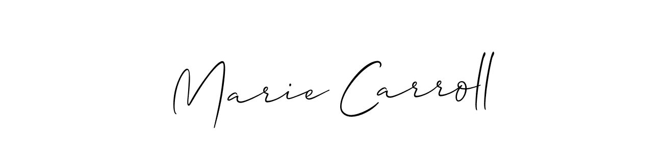 if you are searching for the best signature style for your name Marie Carroll. so please give up your signature search. here we have designed multiple signature styles  using Allison_Script. Marie Carroll signature style 2 images and pictures png