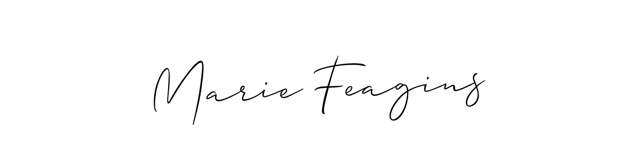 Best and Professional Signature Style for Marie Feagins. Allison_Script Best Signature Style Collection. Marie Feagins signature style 2 images and pictures png