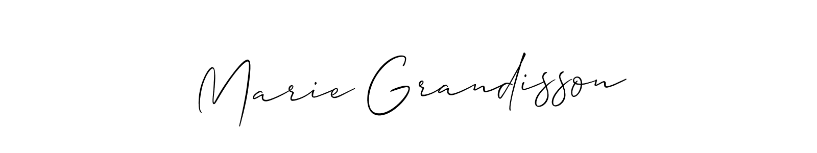 Make a short Marie Grandisson signature style. Manage your documents anywhere anytime using Allison_Script. Create and add eSignatures, submit forms, share and send files easily. Marie Grandisson signature style 2 images and pictures png