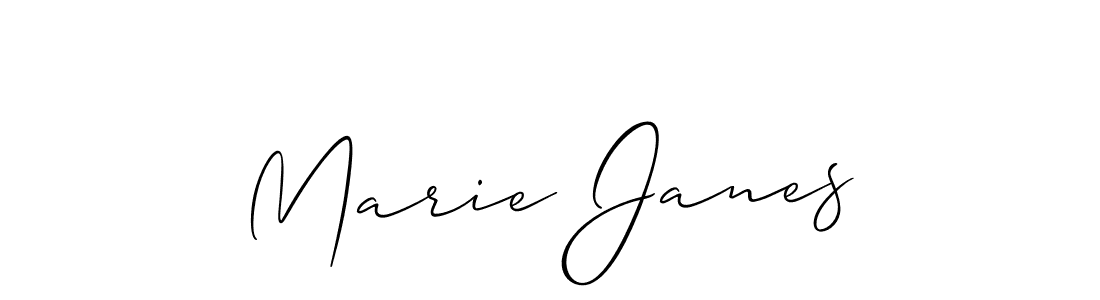 Also we have Marie Janes name is the best signature style. Create professional handwritten signature collection using Allison_Script autograph style. Marie Janes signature style 2 images and pictures png