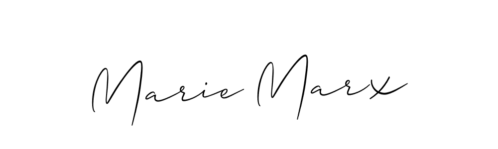 The best way (Allison_Script) to make a short signature is to pick only two or three words in your name. The name Marie Marx include a total of six letters. For converting this name. Marie Marx signature style 2 images and pictures png
