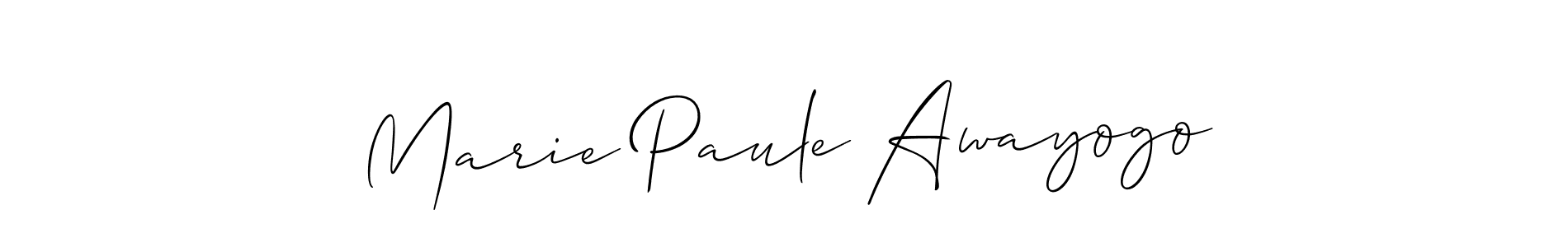 How to Draw Marie Paule Awayogo signature style? Allison_Script is a latest design signature styles for name Marie Paule Awayogo. Marie Paule Awayogo signature style 2 images and pictures png