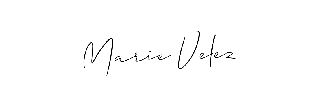 Also You can easily find your signature by using the search form. We will create Marie Velez name handwritten signature images for you free of cost using Allison_Script sign style. Marie Velez signature style 2 images and pictures png