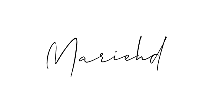 How to make Mariehd name signature. Use Allison_Script style for creating short signs online. This is the latest handwritten sign. Mariehd signature style 2 images and pictures png