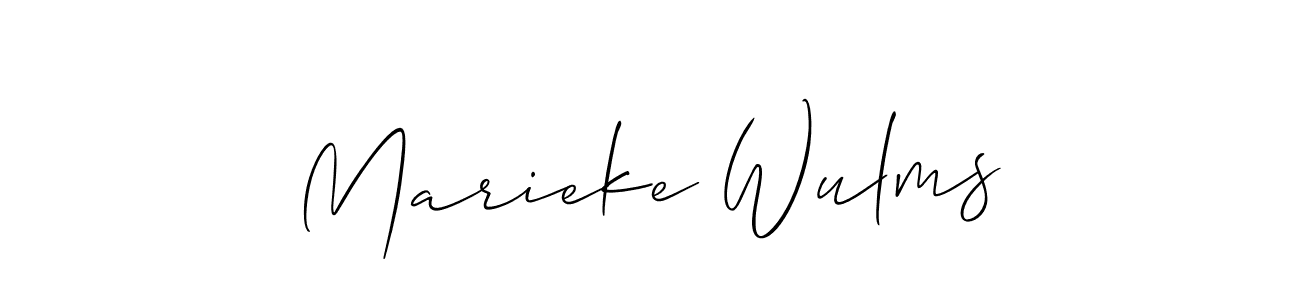 This is the best signature style for the Marieke Wulms name. Also you like these signature font (Allison_Script). Mix name signature. Marieke Wulms signature style 2 images and pictures png